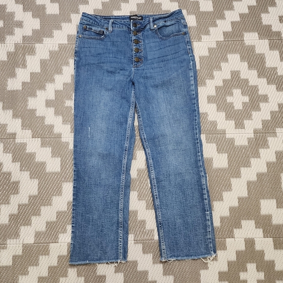 Kenneth Cole High Rise Blue Jeans - Picture 1 of 8